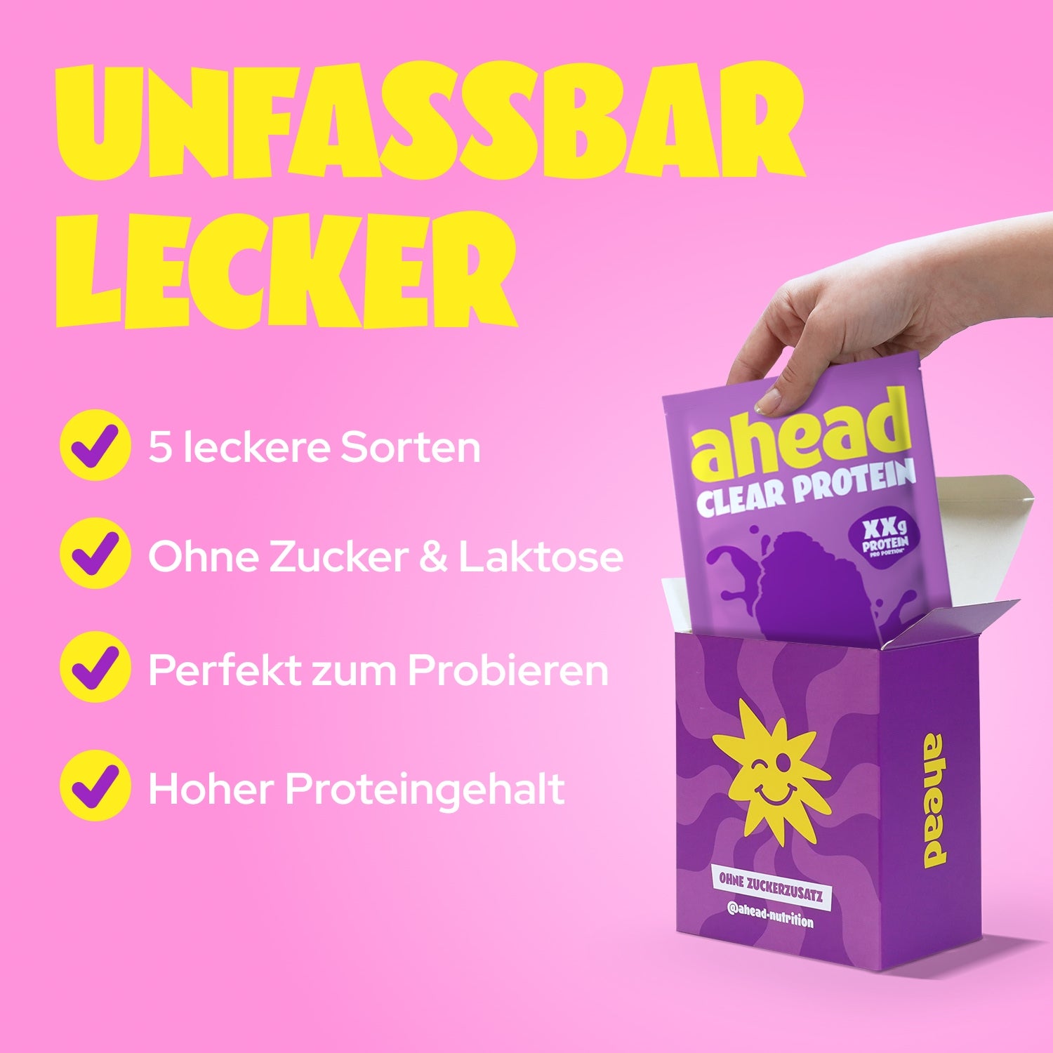 ahead-clear-whey-probierpaket-5-sorten-zuckerfrei image 2