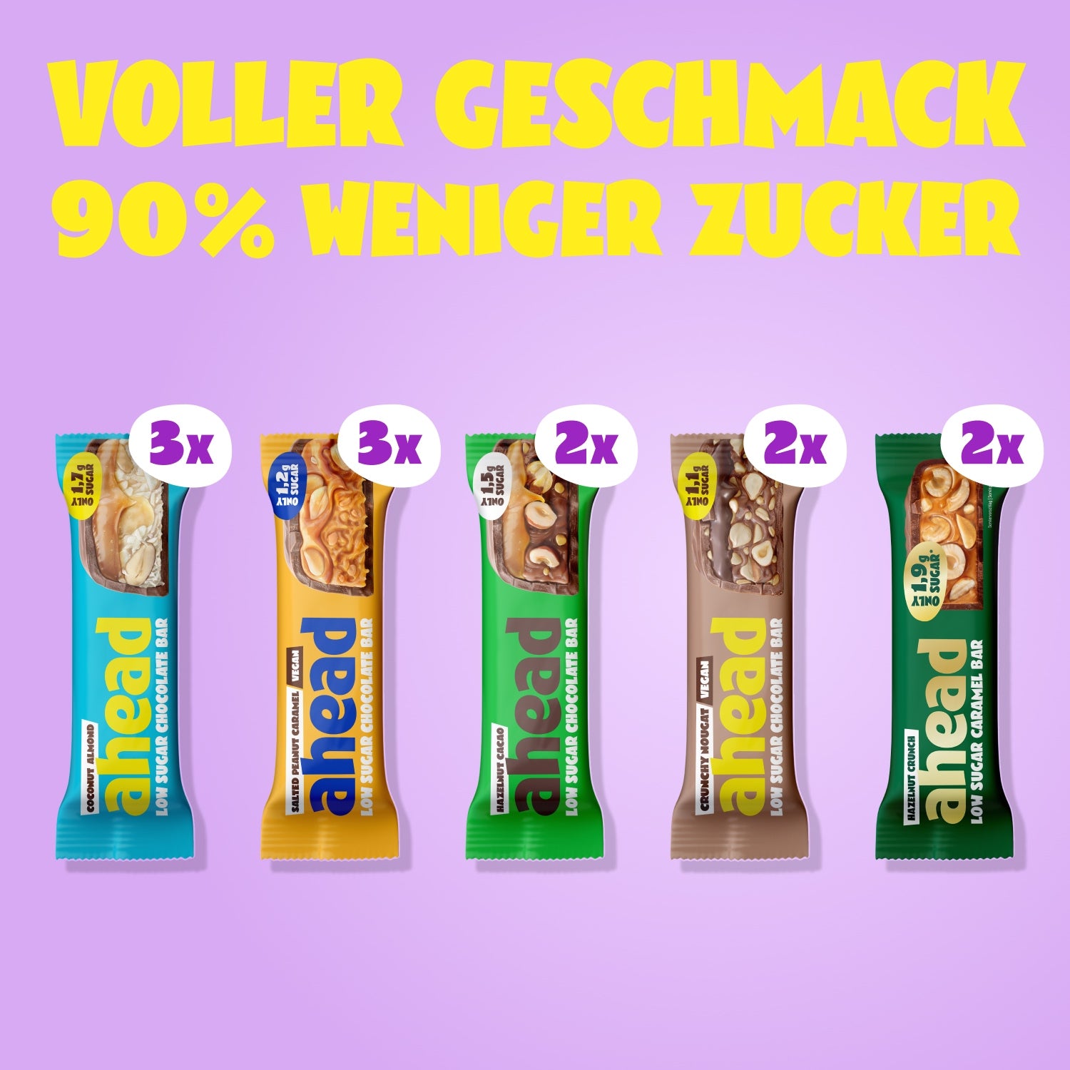 ahead-schokoriegel-probierpaket-12-low-sugar-schokoriegel-bis-zu-90-weniger-zuck image 3