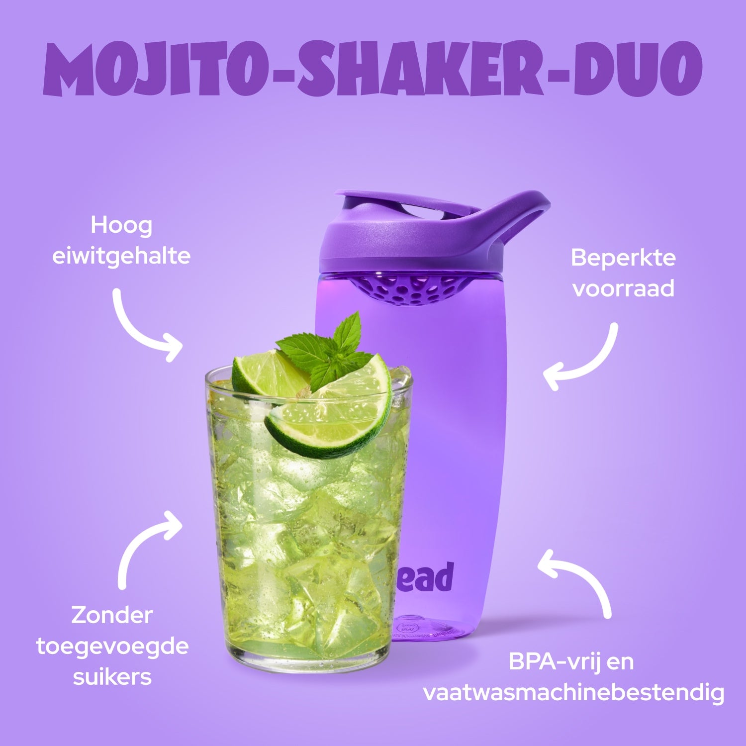ahead-mojito-shaker-duo-clear-whey-protein-limette-minze-shaker image 7