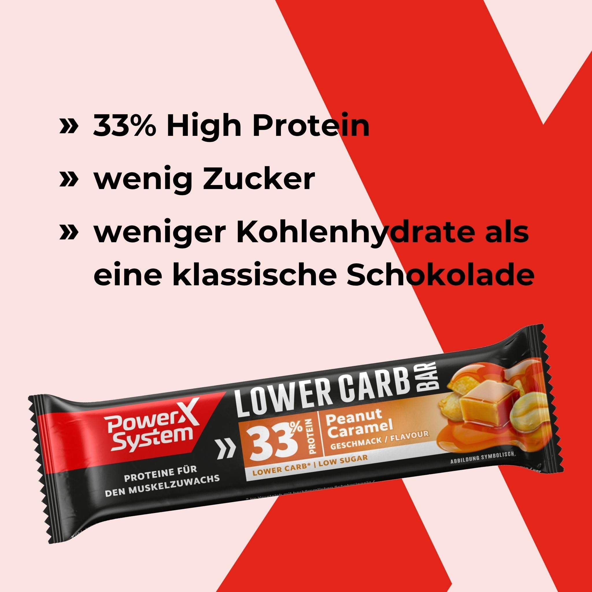 power-system-lower-carb-bar-peanut-caramel-33-protein-18-x-45-g image 2